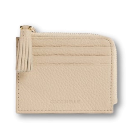 Coccinelle Tassel card holder - Sandshell