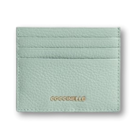 Coccinelle Tarjetero Soft Metalizado - Aquamarine