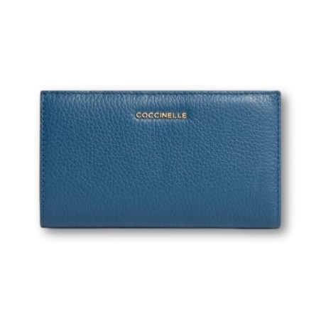 Portafoglio coccinelle Metallic - Bleu profond