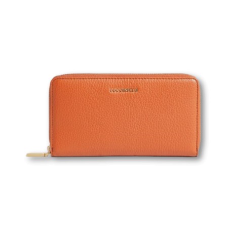 COCCINELLE METALLIC SOFT WALLET - Crab