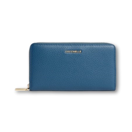 Portafoglio Coccinelle Metallic Soft - Deep-Blue