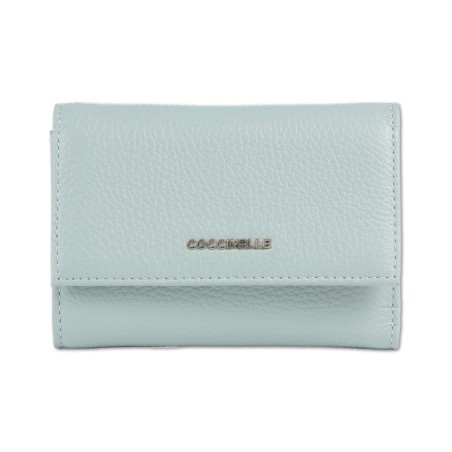 Portafoglio Coccinelle Metallic Soft - Aquamarine