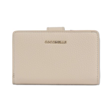 Coccinelle Metallic Soft Geldbörse - Sandshell