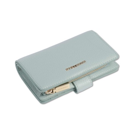 Portefeuille souple métallisé Coccinelle - Aquamarine