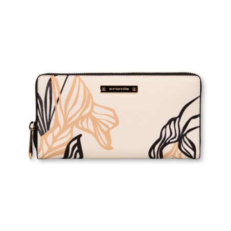 Portafoglio Cromia Leaf - Bianco-Nero