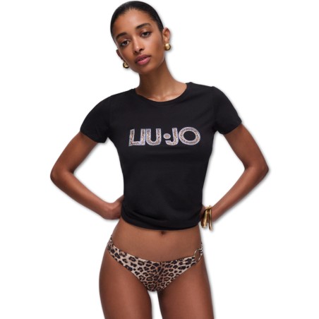T-shirt Liu jo - Animalier Noir