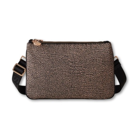 Sac femme Borbonese - Eco Line - Naturel-Noir