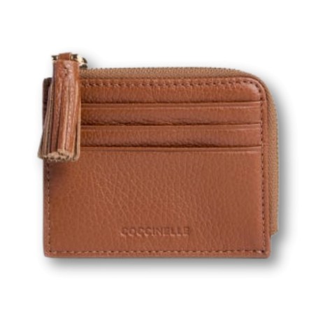 Portacarte Coccinelle Tassel - Cuoio