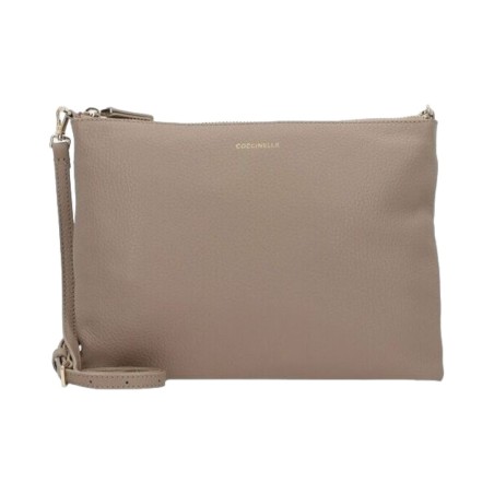 BOLSO BANDOLERA COCCINELLE BEST - Gris pardo