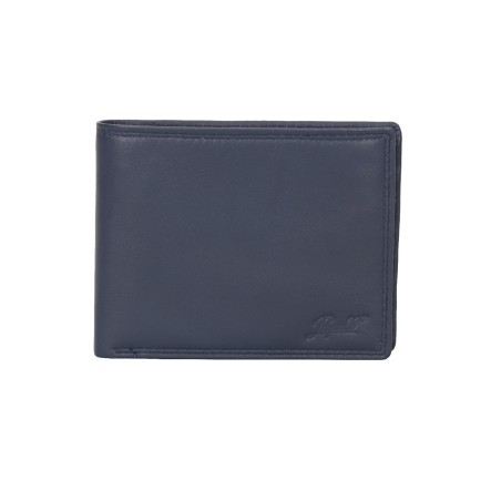 Papell Geldbörse aus echtem Leder - BLAU