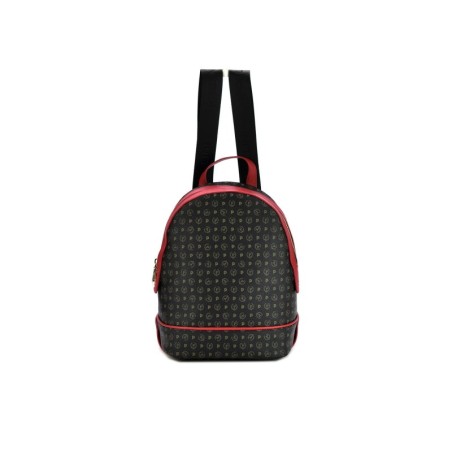 Pollini Heritage Rucksack - Schwarz-Rot