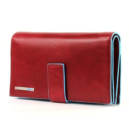 PIQUADRO BLUE SQUARE WALLET - RED