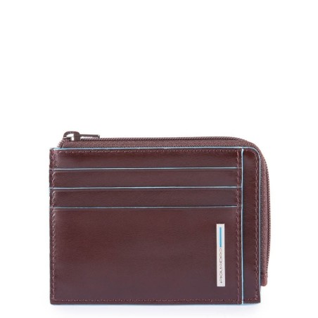 Piquadro card holder - men - Blue Square line - Moor