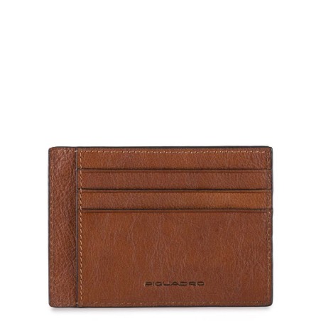 Portacarte Piquadro Black Square - Cuoio