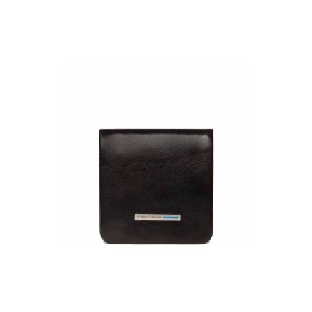 MONEDERO CUADRADO AZUL PIQUADRO - Negro