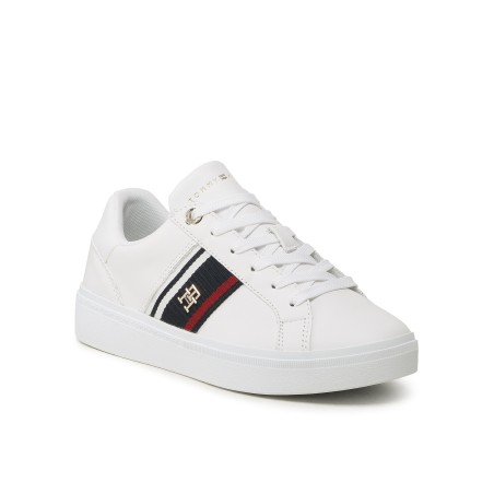 TOMMY HILFIGER CORP WEBBING SHOES - WHITE