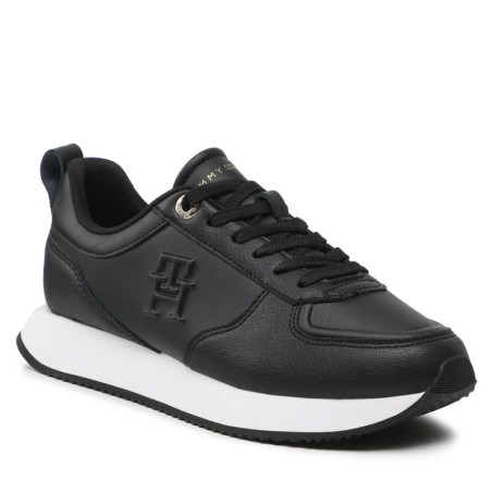 TOMMY HILFIGER CASUAL RUNNER SHOES - BLACK