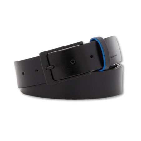 PIQUADRO BLUE SQUARE BELT REVAMP - Black