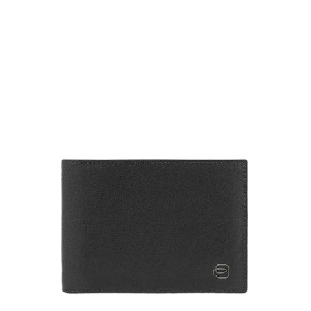 Schwarze quadratische Geldbörse von Piquadro - Schwarz
