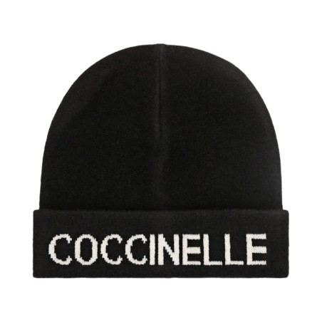 GORRA COCCINELLE MAXI CON LOGO - Blanco y negro