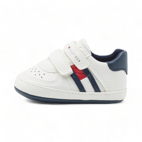 chaussures tommy hilfiger - Blanc-Bleu