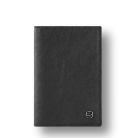 PIQUADRO PASSPORT HOLDER - BLACK