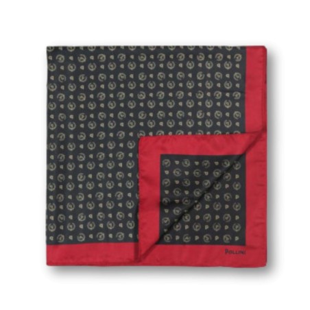 POLLINI HERITAGE SCARF - Black-Red