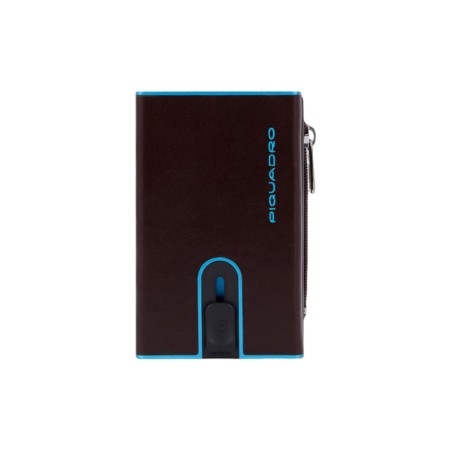 Porte-cartes Piquadro Carré Bleu - Amarrer
