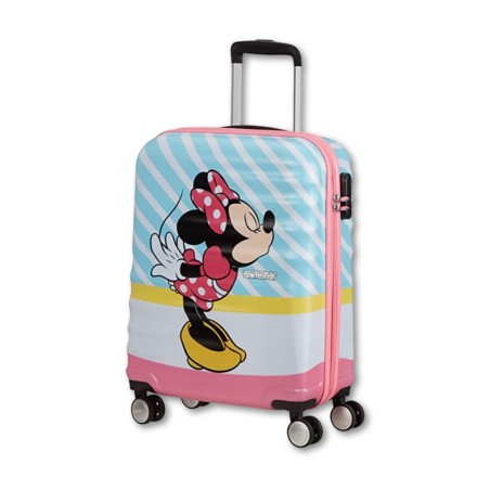 Trolley American Tourister Wavebreaker Disney - Minnie-Pink-Kiss