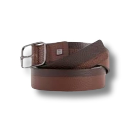 PIQUADRO BELT - LEATHER/BLUE