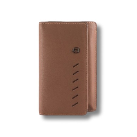 PIQUADRO BRIEFTASCHE - BRAUN