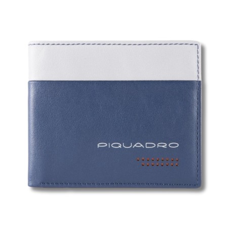 Piquadro Urban Geldbörse - BLAU/GRAU