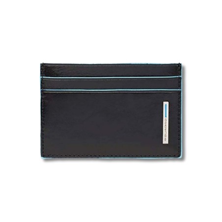 Piquadro card holder - men - Blue Square line - BLACK