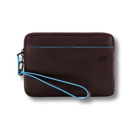 POCHETTE PIQUADRO BLUE SQUARE REVAMP - MORO