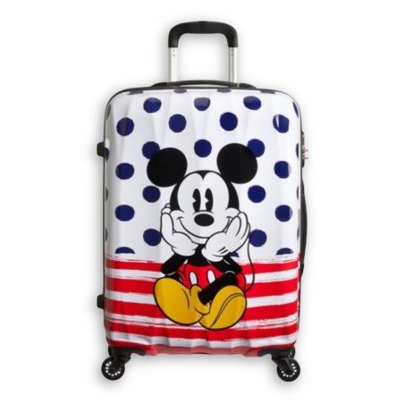 American Tourister Disney Legend trolley - Mickey-Blue-Dots