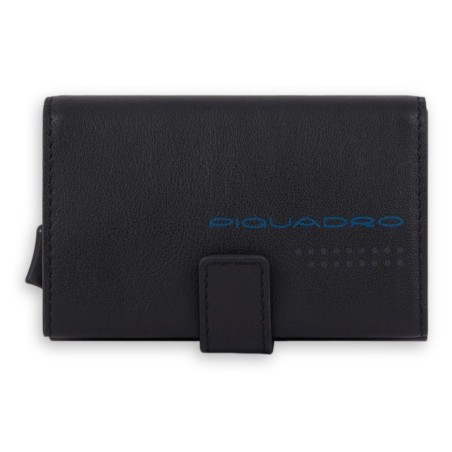 Piquadro Urban Kartenetui - Schwarz-Grau